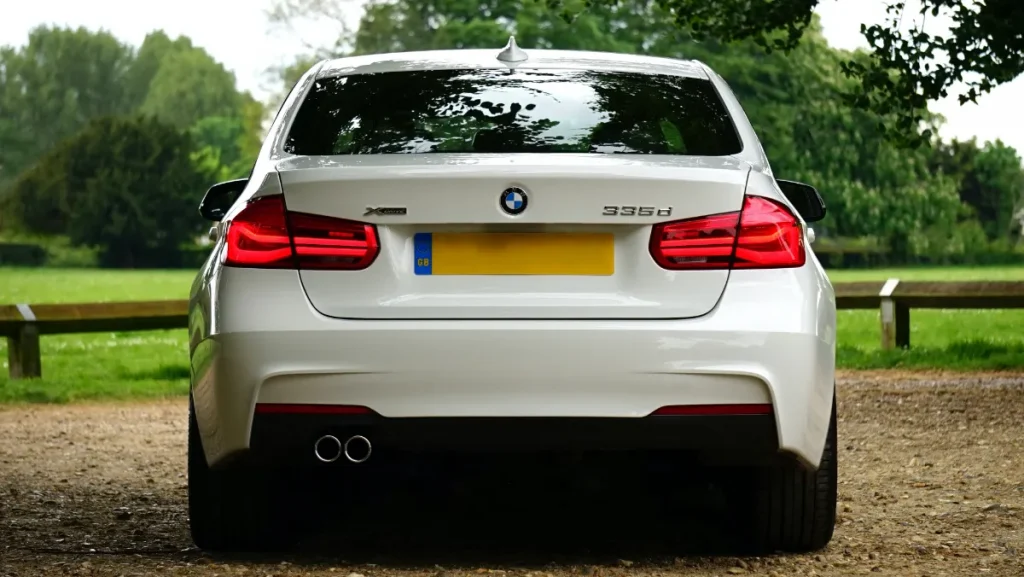 bmw f30 3 series from the back