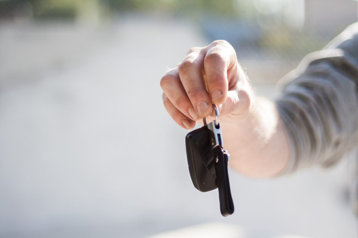 leasing a vehicle and getting the keys