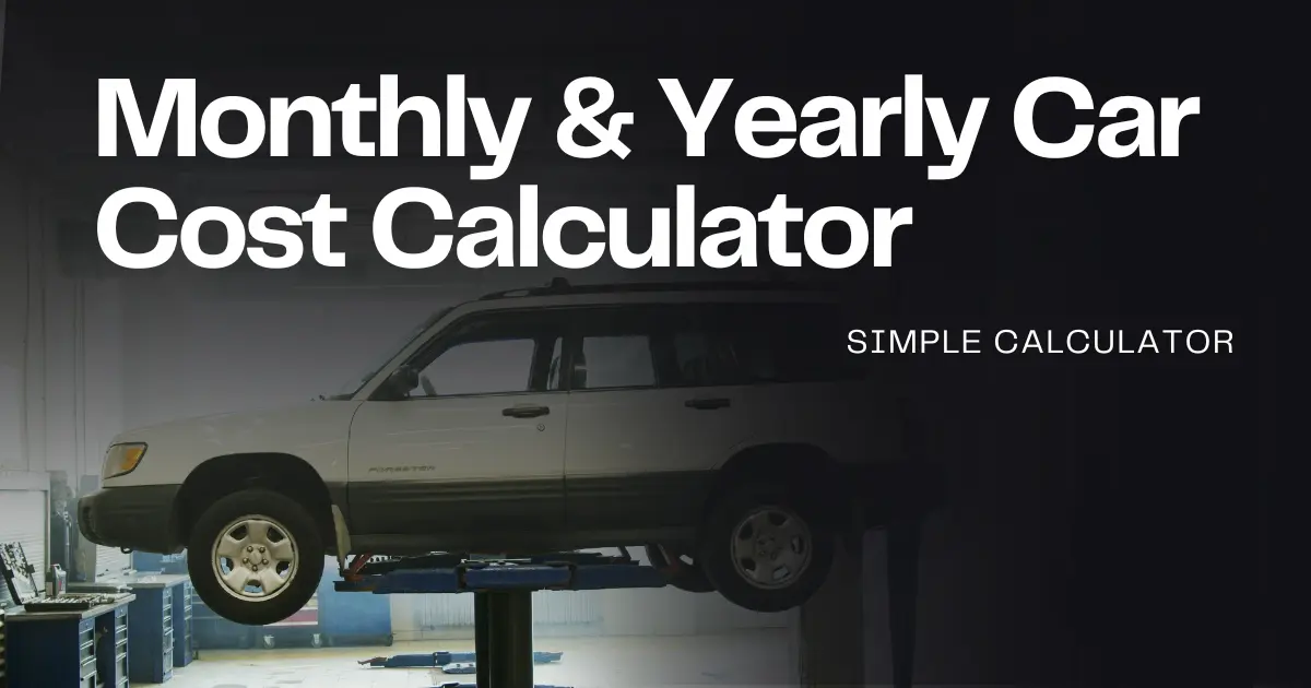 car cost calculator cover image
